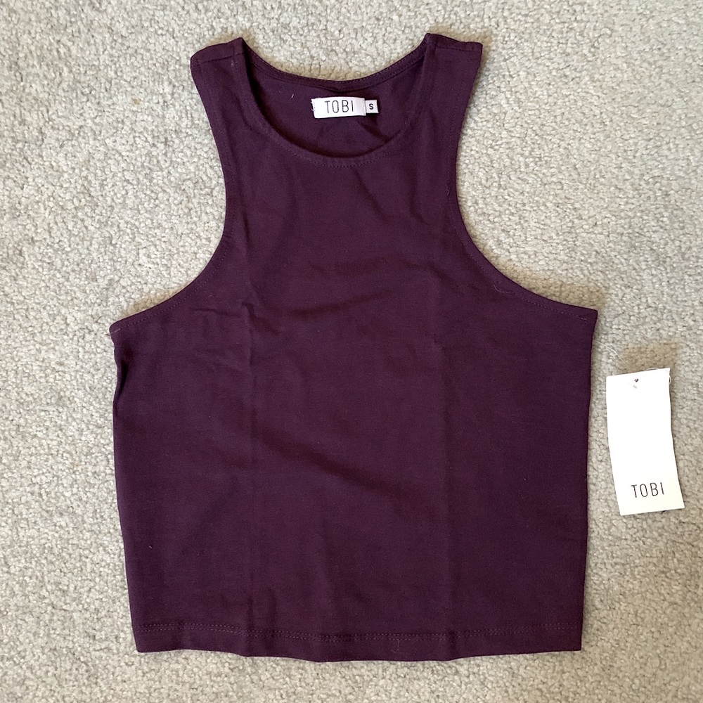 Tobi Race Crop Top